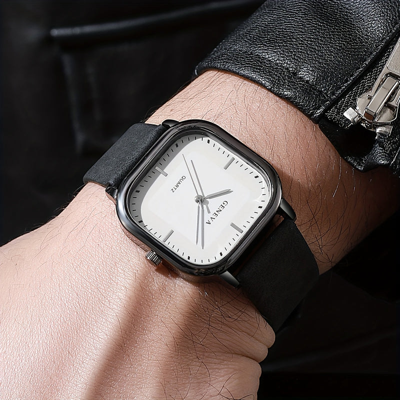 6pcs/set Men'S Light Luxury Watch
