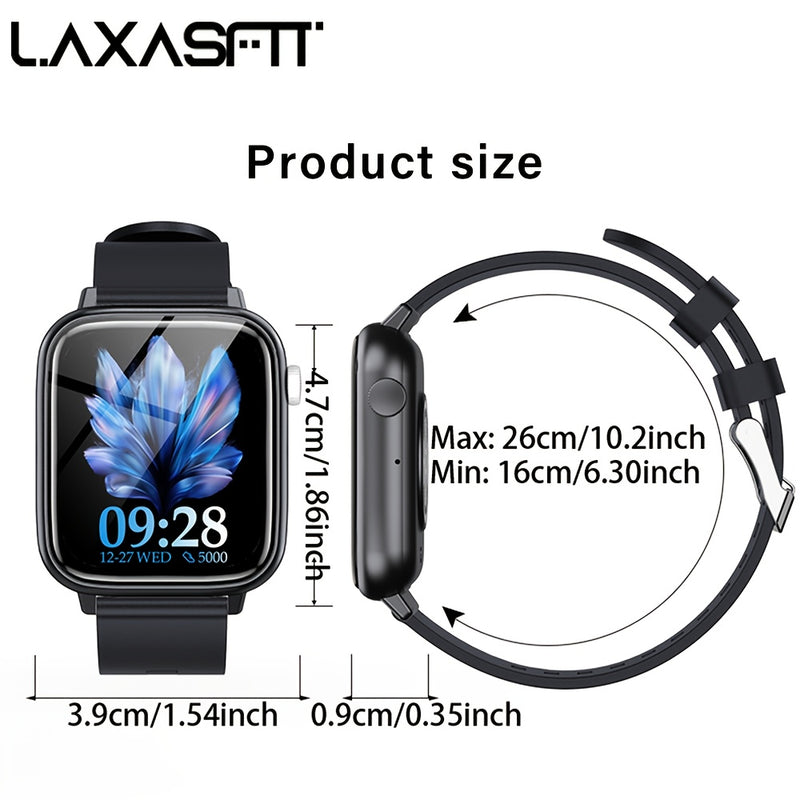 LAXASFIT 2025 New SmartWatch for Men & Women - Wateproof Smart Watch