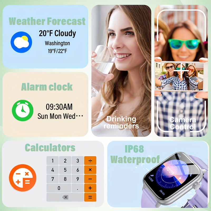 LAXASFIT 2025 New SmartWatch for Men & Women - Wateproof Smart Watch
