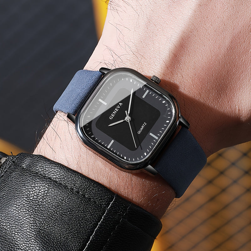6pcs/set Men'S Light Luxury Watch