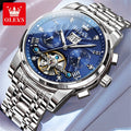 OLEVS Stainless Steel Business Luxury Automatic Mechanical Watches For Men