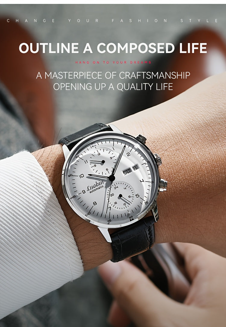 25P Men'S Automatic Mechanical Watch