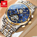 OLEVS Stainless Steel Business Luxury Automatic Mechanical Watches For Men