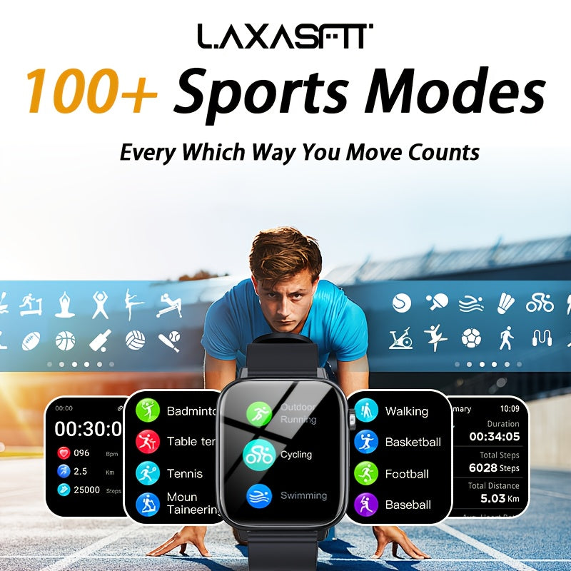 LAXASFIT 2025 New SmartWatch for Men & Women - Wateproof Smart Watch