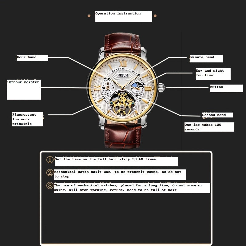 Nesun Men'S Mechanical Watch