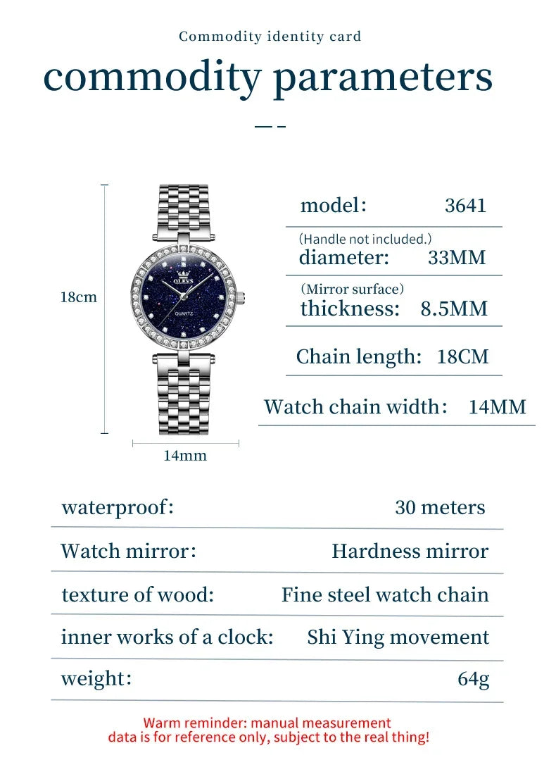 OLEVS 3641 Elegant Waterproof Ladies