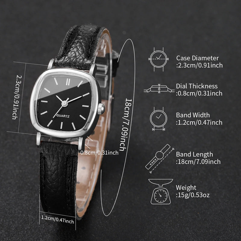 Elegant Leather Women’s Watch – Quartz Fashion