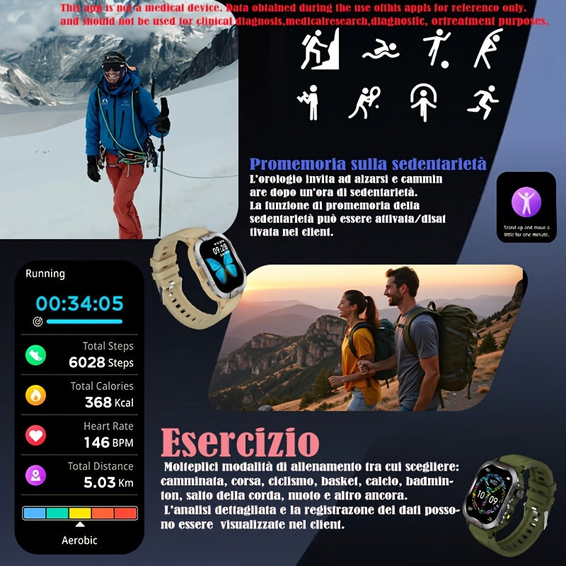 [Men's Smartwatch] New Men's Outdoor Sports Smartwatch