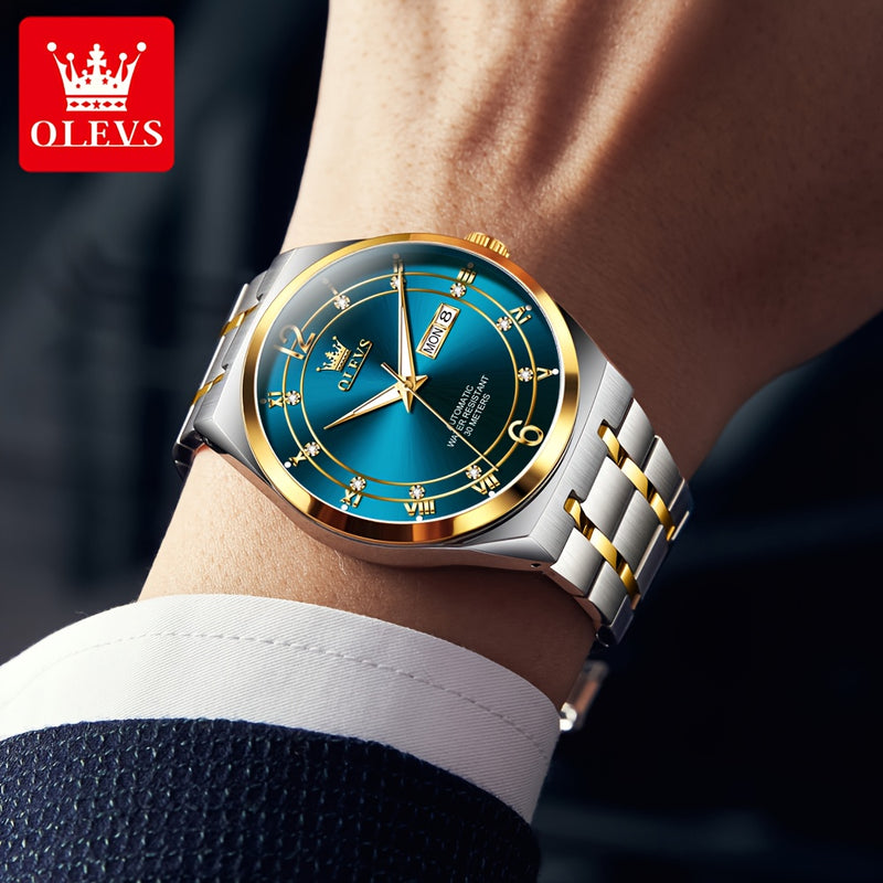 OLEVS Brand Automatic Mechanical Watches for Men Casual
