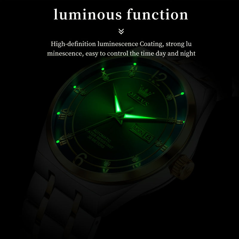 OLEVS Brand Automatic Mechanical Watches for Men Casual