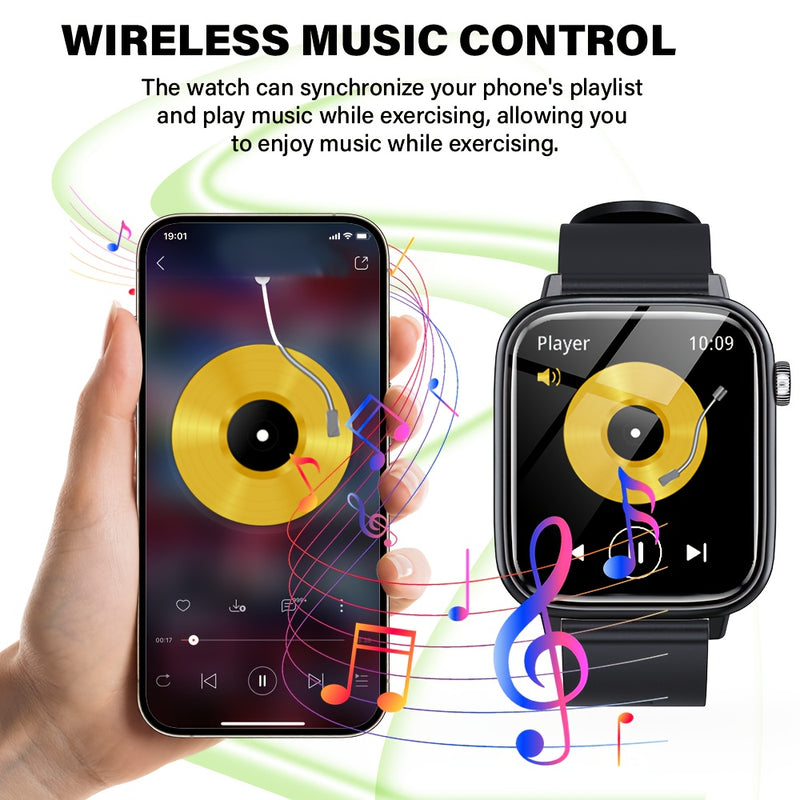 LAXASFIT 2025 New SmartWatch for Men & Women - Wateproof Smart Watch