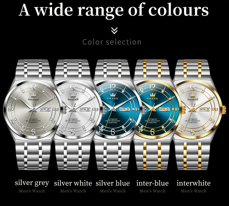 OLEVS Brand Automatic Mechanical Watches for Men Casual
