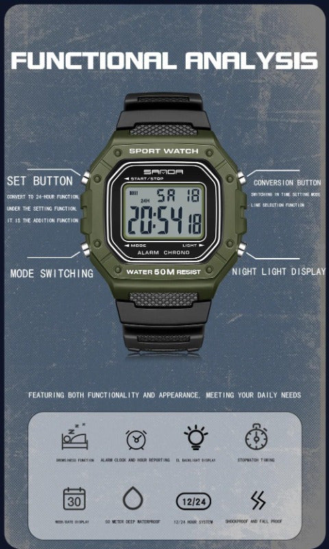 New Fashionable Men'S Watch Anti Shock