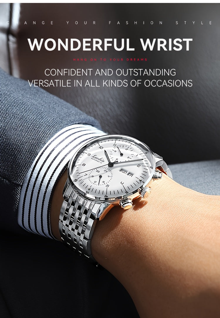 25P Men'S Automatic Mechanical Watch