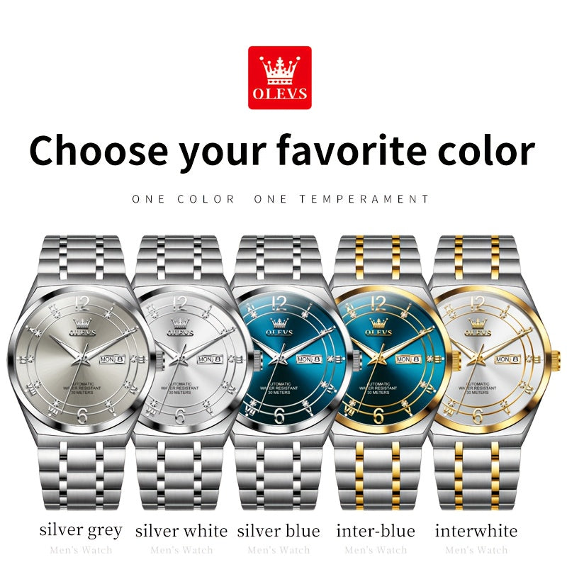 OLEVS Brand Automatic Mechanical Watches for Men Casual