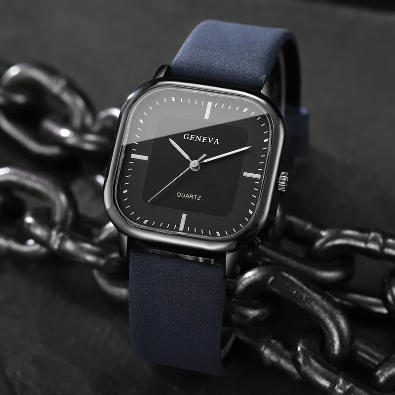 6pcs/set Men'S Light Luxury Watch